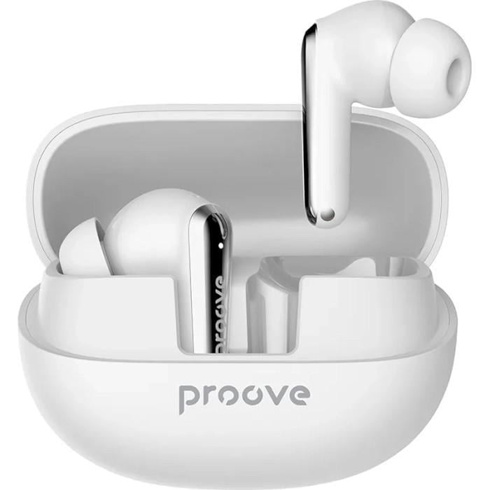 Наушники в кейсе Proove Blitz TWS with ANC Bluetooth 5.3 Type-C 500 мАч White (TWBL00010002)