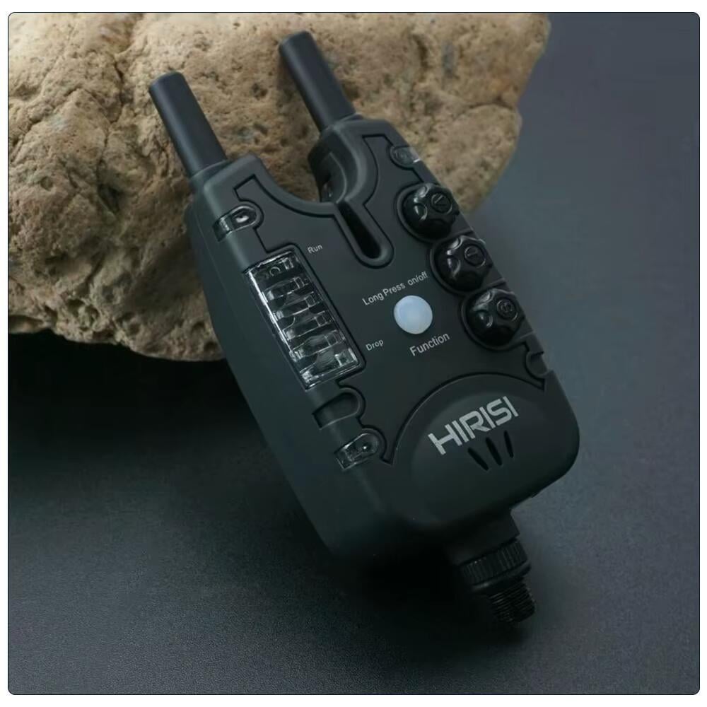 Сигнализатор поклевки для ловли Hirisi со светодиодной подсветкой/регулируемой громкостью/тоном и чувствительностью Black (S8) - фото 5