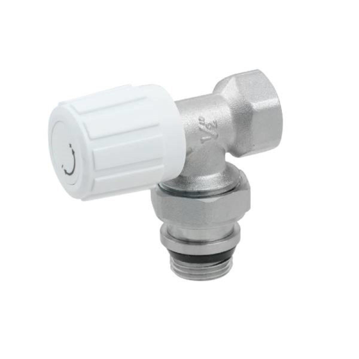 Кран радиаторный угловой вентельный Polmark 1/2" подача PRAM01