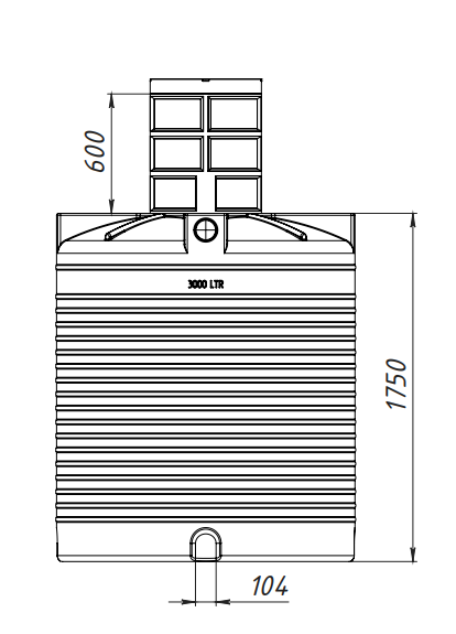 Выгребная яма 3000 л Ø 151х189 см горловина 90 см - фото 6 Выгребная яма 3000 л Ø 151х189 см горловина 90 см - фото 6
