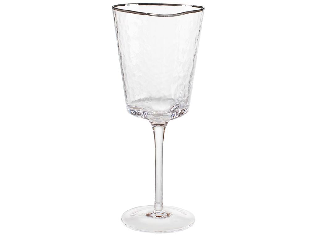 Келих для червоного вина з срібним кантом Iva 400 мл (BDI-579-127) - фото 1