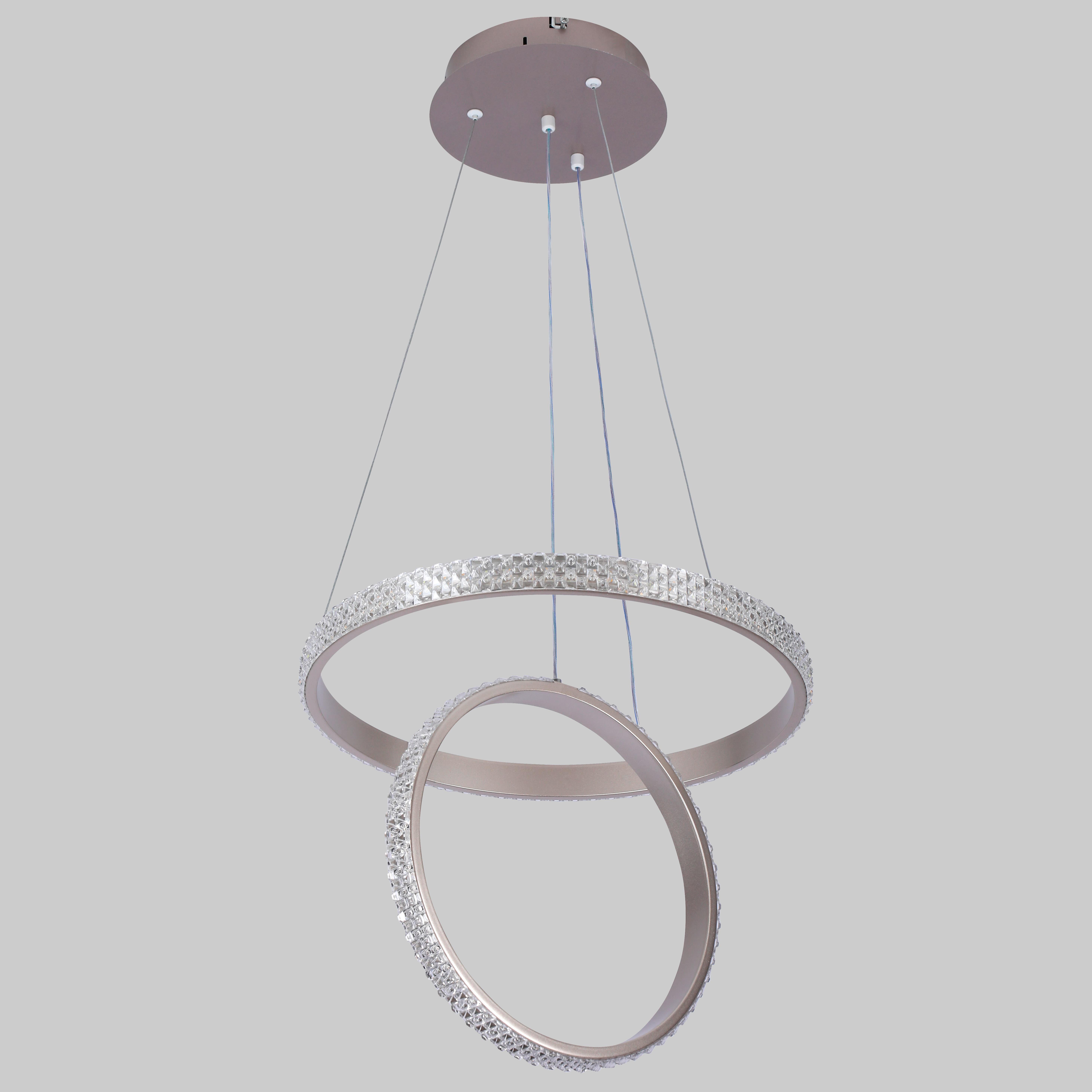 Люстра подвесная Led 40W Сатин (87-1222 (400/300) CF)