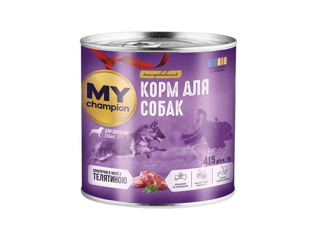 Корм для собак консервований М'ясна шматочки з Телятиною 415 г (1088261)