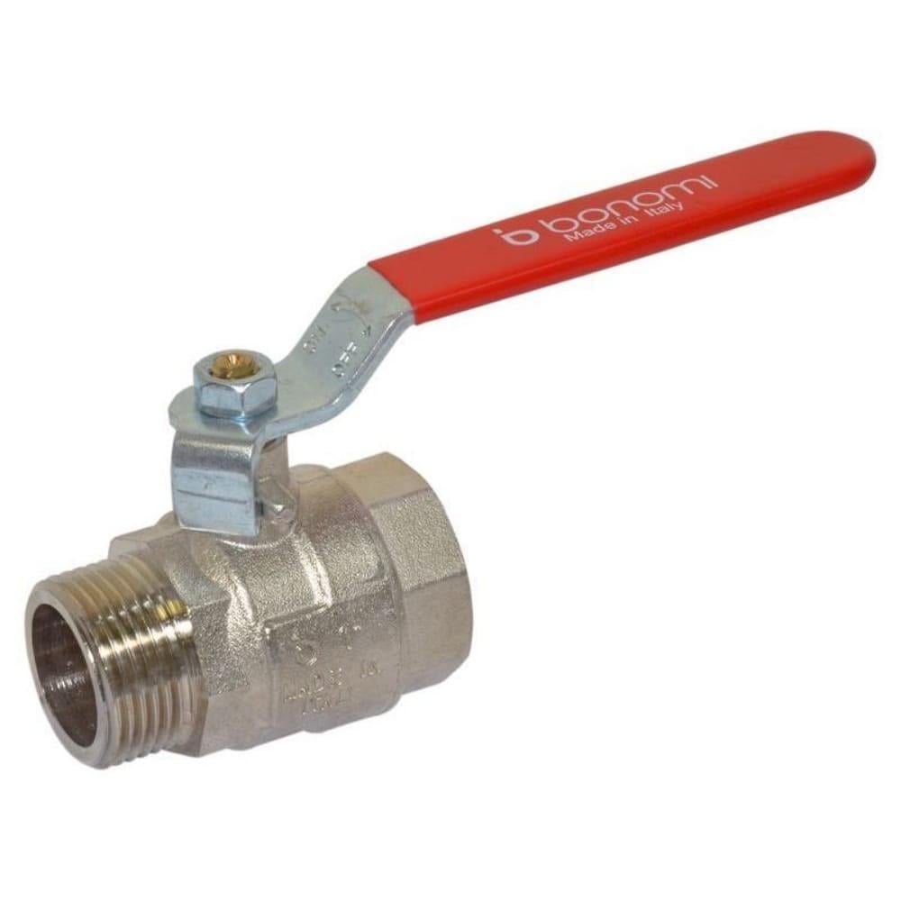 Кран шаровой Bonomi Tamigi 1" ВЗ прямой латунь (76050108R) Кран шаровой Bonomi Tamigi 1" ВЗ прямой латунь (76050108R)