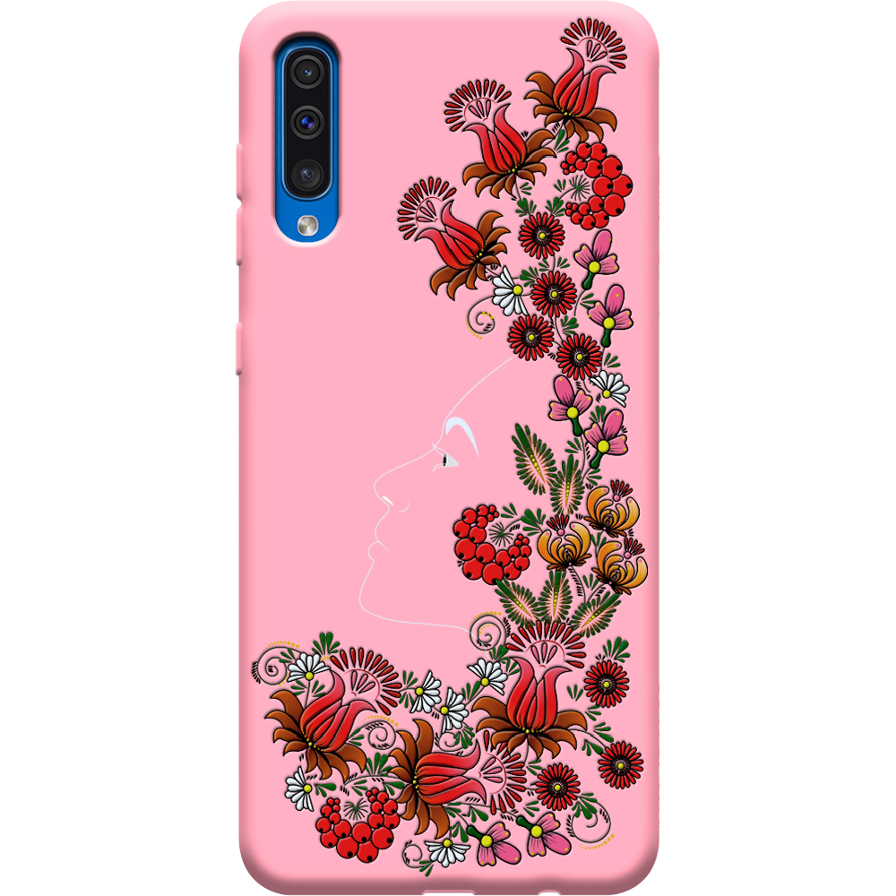Чехол Boxface Samsung A505 Galaxy A50 3D Ukrainian Muse Розовый силикон (36417-bk64-37015)