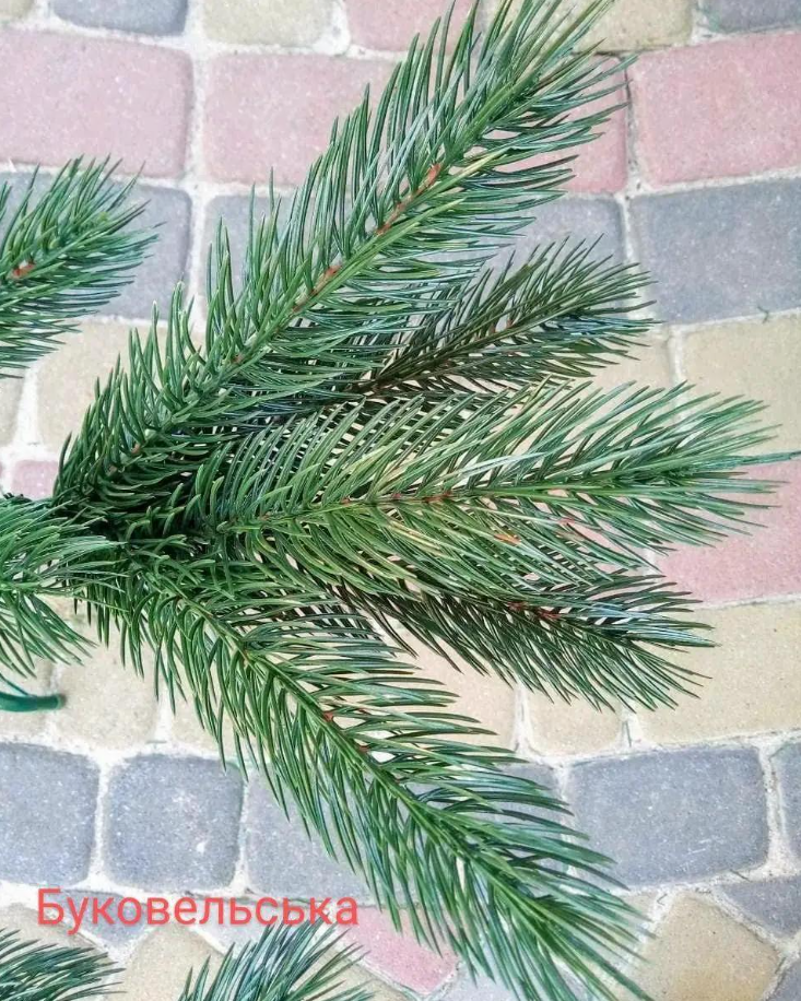 Штучна ялинка лита Буковельська з підставкою 1,8 м Зелений (NYT15308) - фото 4 Штучна ялинка лита Буковельська з підставкою 1,8 м Зелений (NYT15308) - фото 4