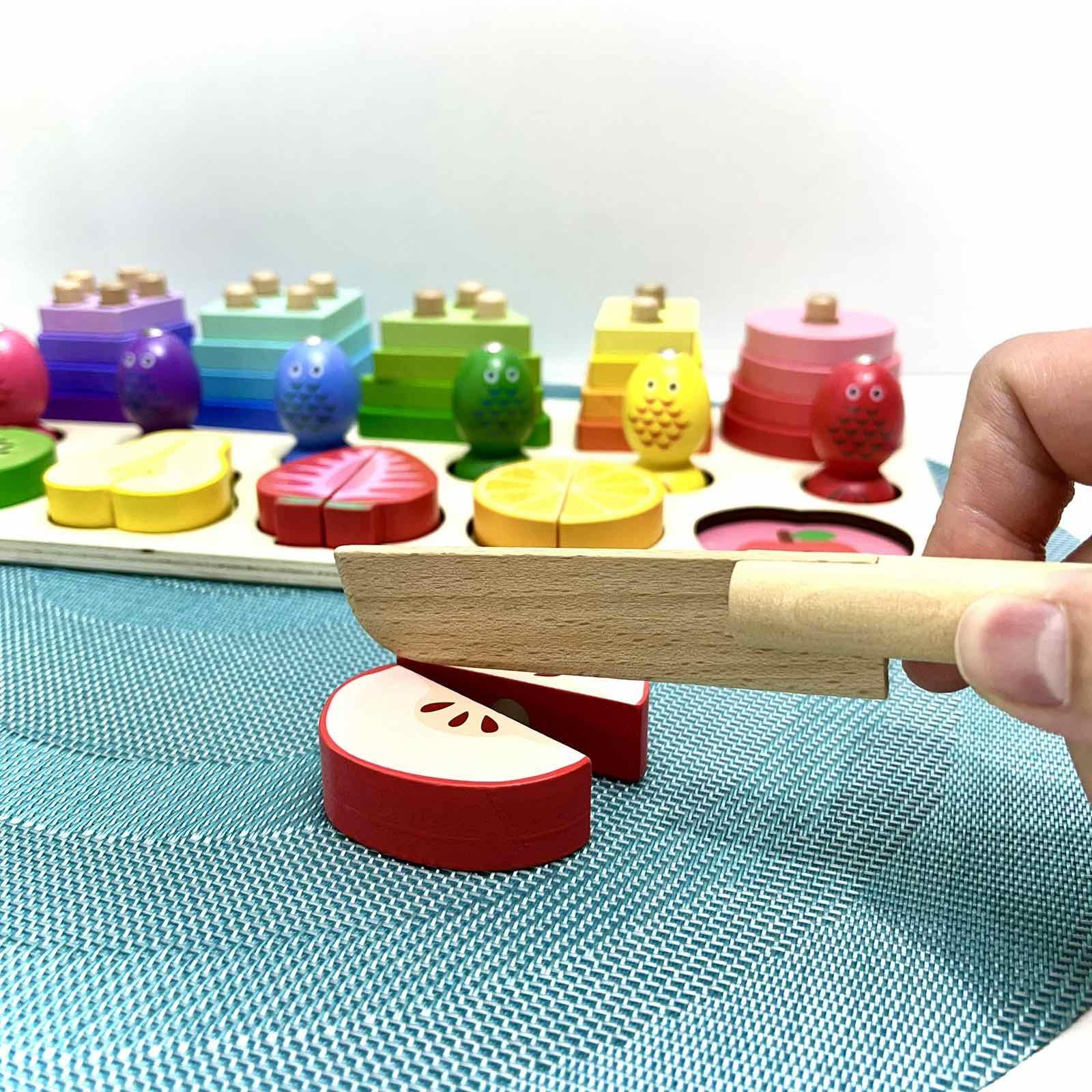 Деревянная доска логическая WToys сортер/геометрические фигуры/фрукты/магнитная игра рыбалка (68379) - фото 7 Деревянная доска логическая WToys сортер/геометрические фигуры/фрукты/магнитная игра рыбалка (68379) - фото 7