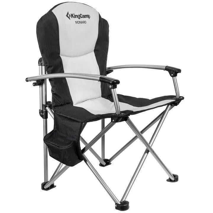 Туристическое кресло раскладное KingCamp Conifer Black/Grey (KC3987_BLACK/MEDIUMG)