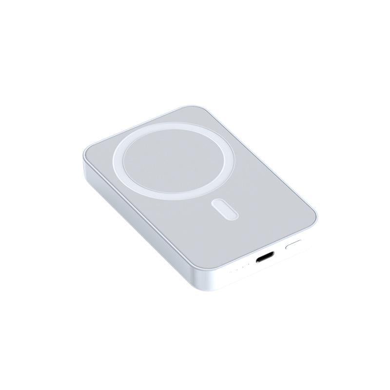 Повербанк MagSafe с беспроводной зарядкой 5000 mAh 15 W Белый (348-1)