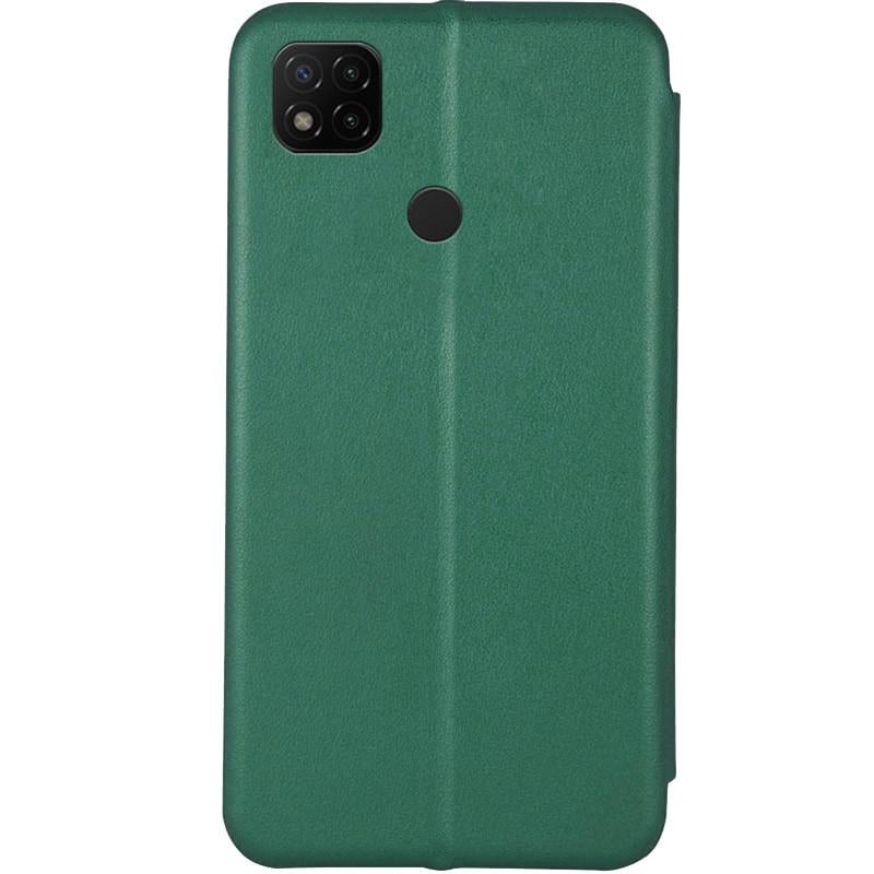 Противоударный кожаный чехол (книжка) Classy для Xiaomi Redmi 9C / 10A Зеленый - фото 2