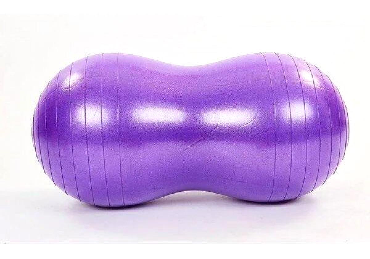 Мяч для фитнеса EasyFit Peanut 45х90 см Фиолетовый (EF-3022-V) - фото 2