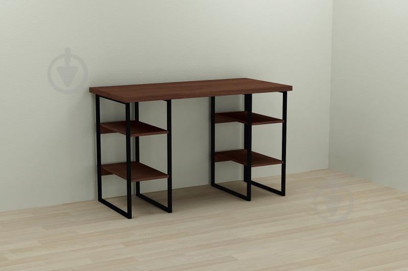 Компьютерный стол Ferrum-decor Карэн 75x120x60 черный ДСП Венге 32мм