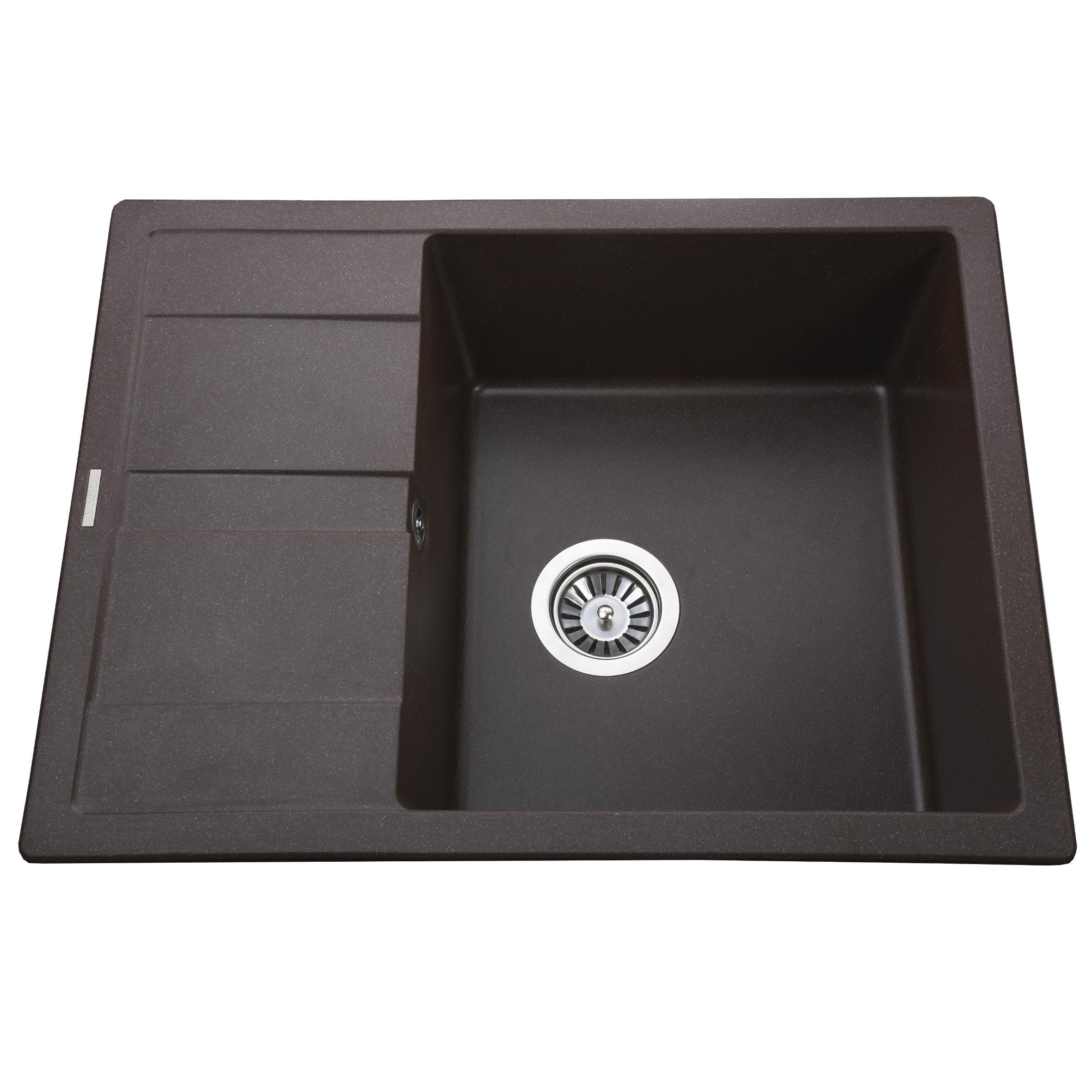 Мийка кухонна Globus Lux 22456 прямокутна гранітна 650x500 мм Коричневий (134552) Мийка кухонна Globus Lux 22456 прямокутна гранітна 650x500 мм Коричневий (134552)