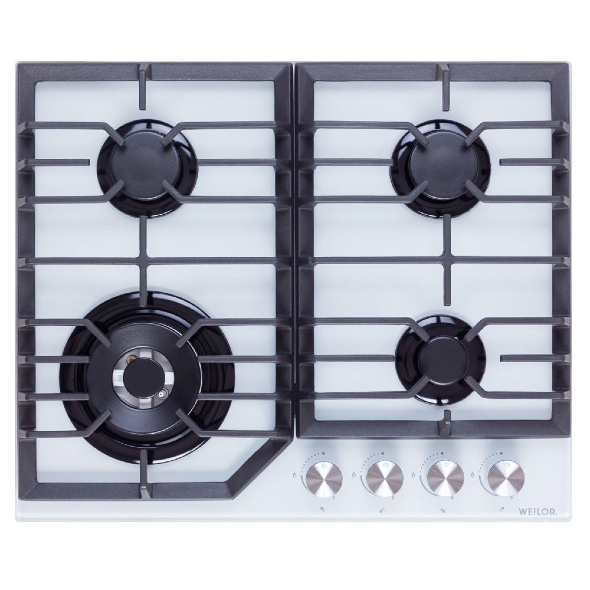 Варочная поверхность газовая WEILOR GG W 624 WH Варочная поверхность газовая WEILOR GG W 624 WH
