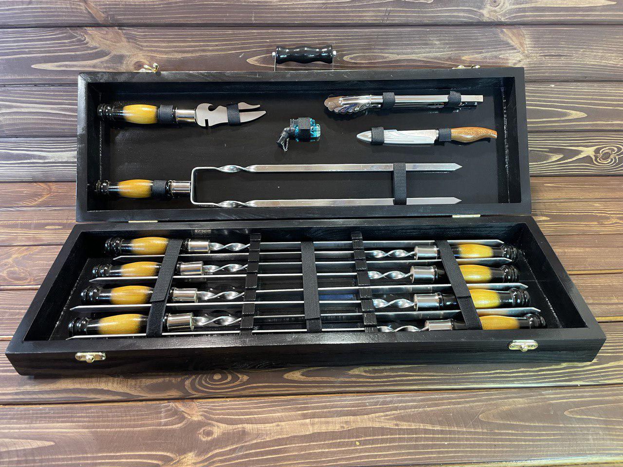 Набор шампуров Shampur Box Bl в кейсе (10611986)