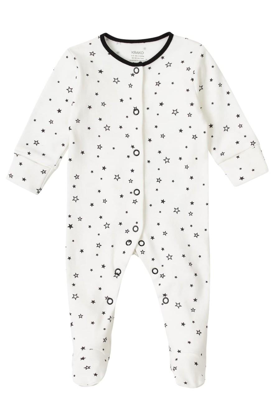 Человечек KRAKO 50-56 см со звездочками Белый (77290)