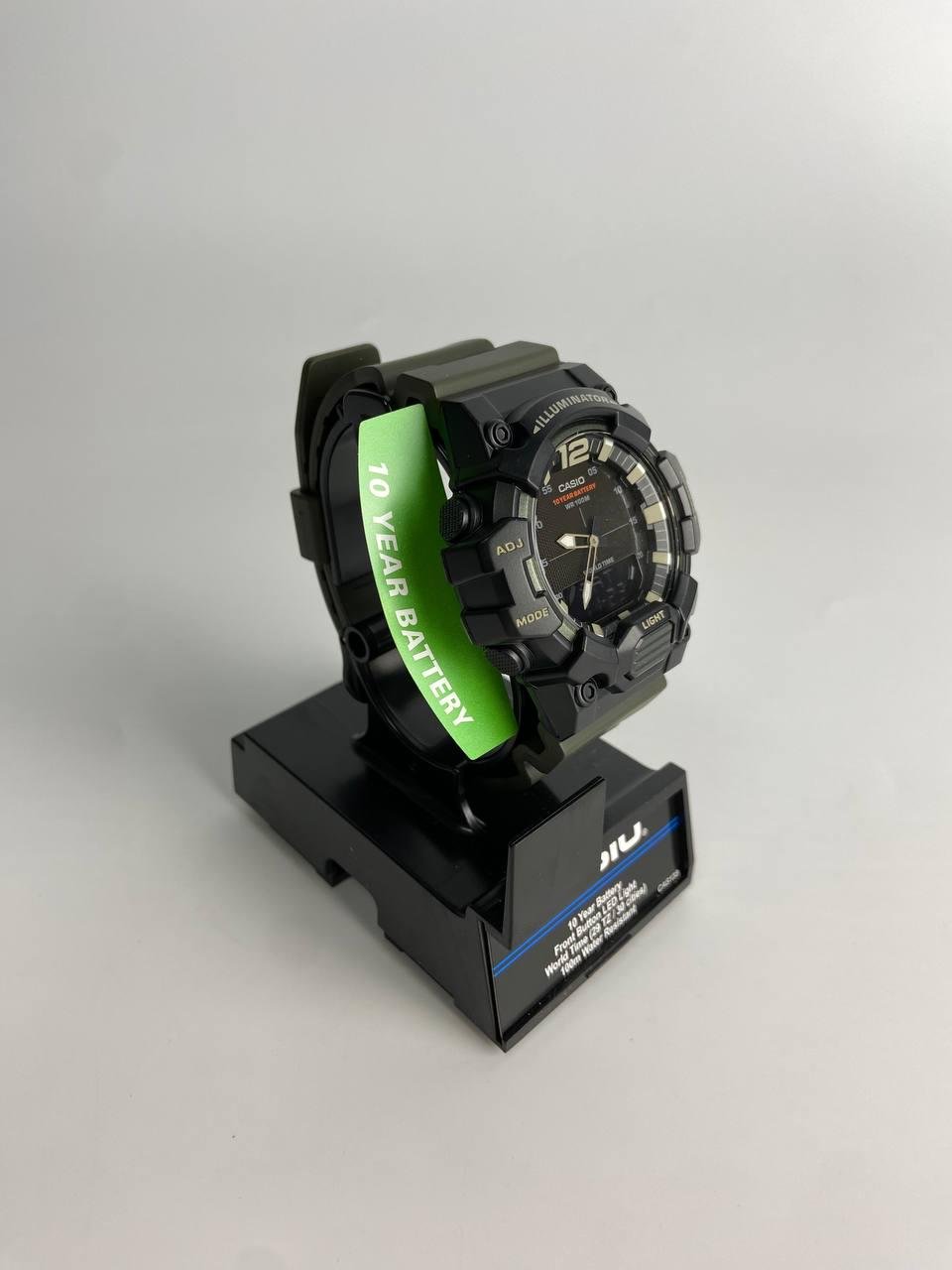 Наручний годинник чоловічий Casio HDC-700-3AVCF Black/Olive