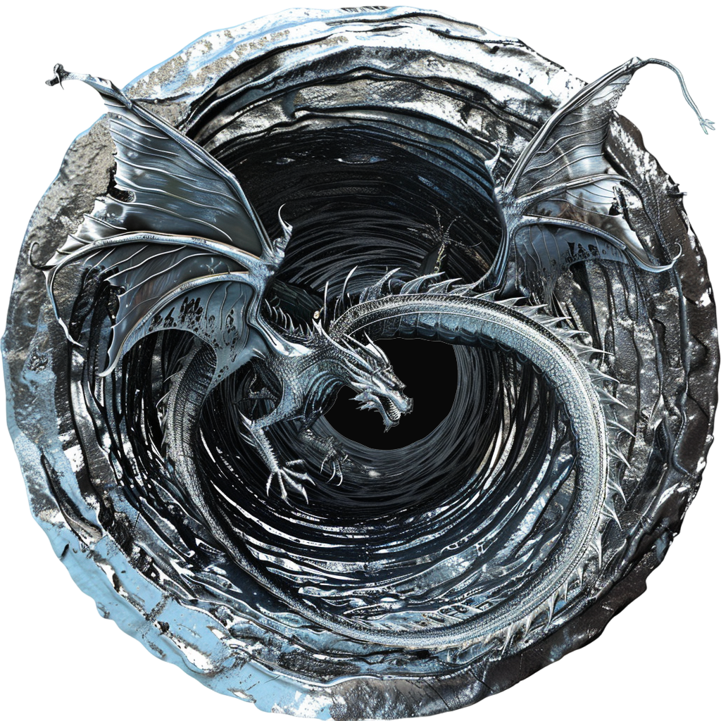 Наклейка для авто Дракон 3D 15x15 см (Н051-S)