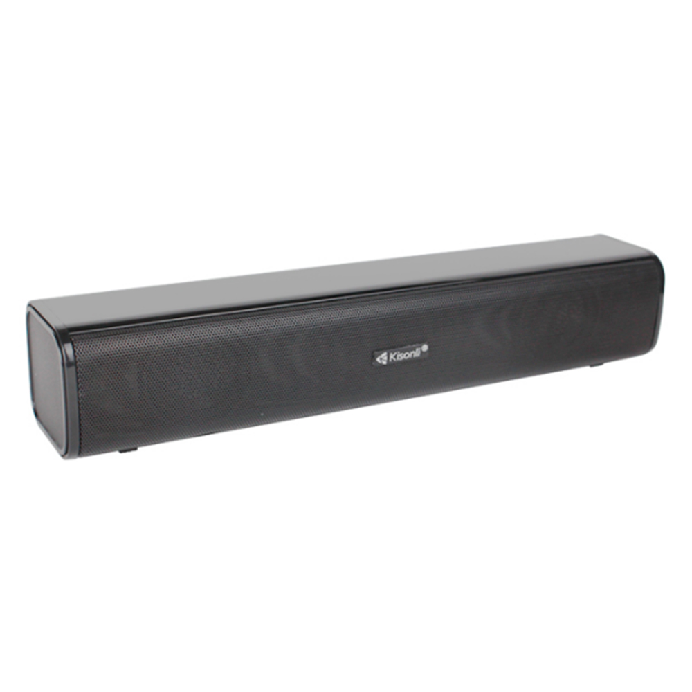 Набір портативних колонок Kisonli 2.0 i-600 USB 3,5 мм 2x3W Чорний (31342)