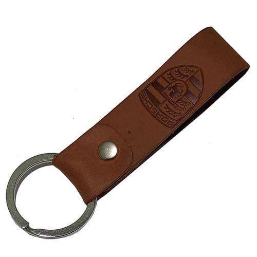 Брелок автомобильный кожаный c лого Porsche (110589)