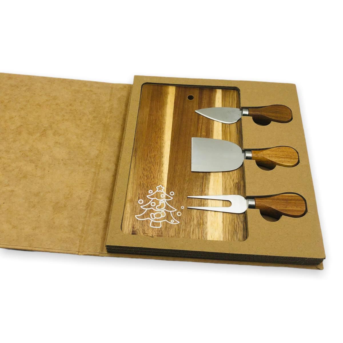 Набор для сыра с деревянной доской и ножами (de3b2ff2)