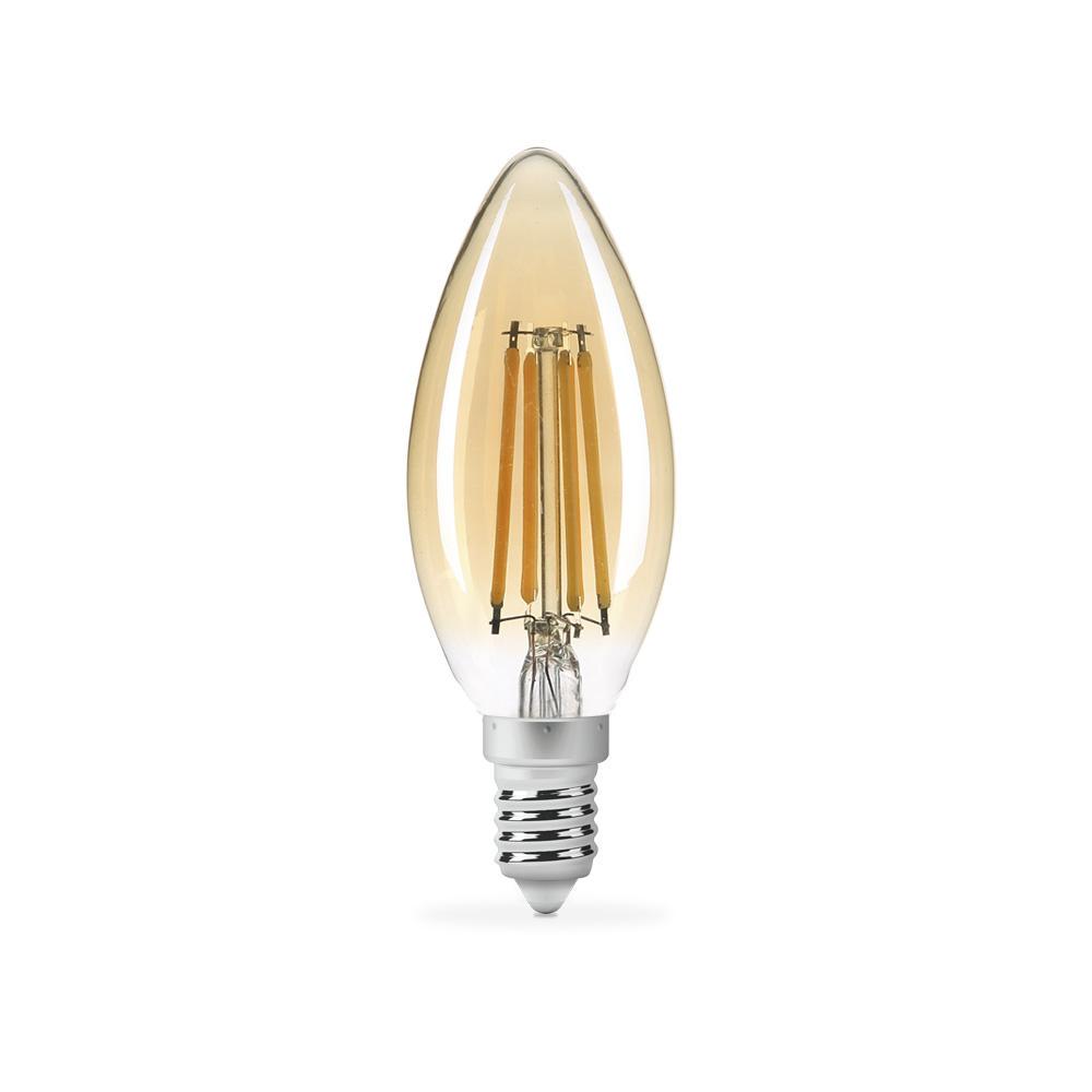 Лампа декоративна Titanum C37 4 Вт E14 2200 K TLFC3704142A Бронза (25524)