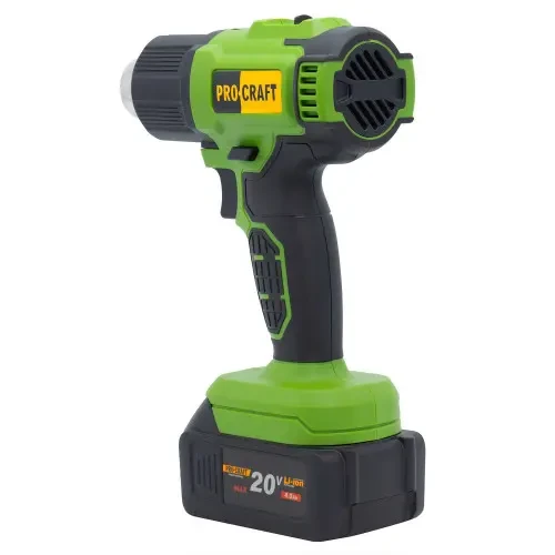 Фен промисловий ProCraft PH22 3 насадки без АКБ та ЗП - фото 3 Фен промисловий ProCraft PH22 3 насадки без АКБ та ЗП - фото 3