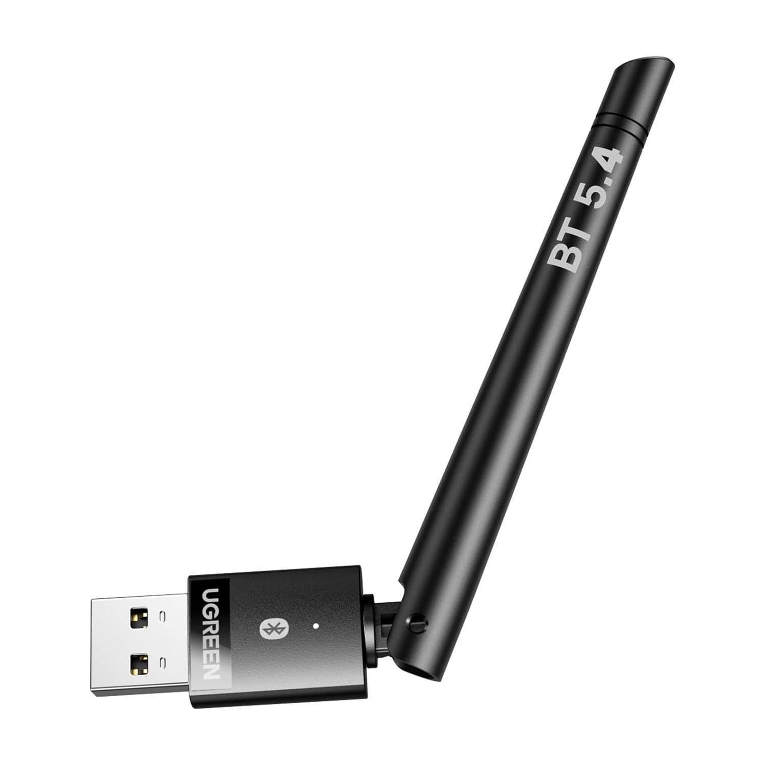 Адаптер UGREEN Bluetooth 5.4 приемник-передатчик с антенной USB Черный (35059) - фото 1 Адаптер UGREEN Bluetooth 5.4 приемник-передатчик с антенной USB Черный (35059) - фото 1