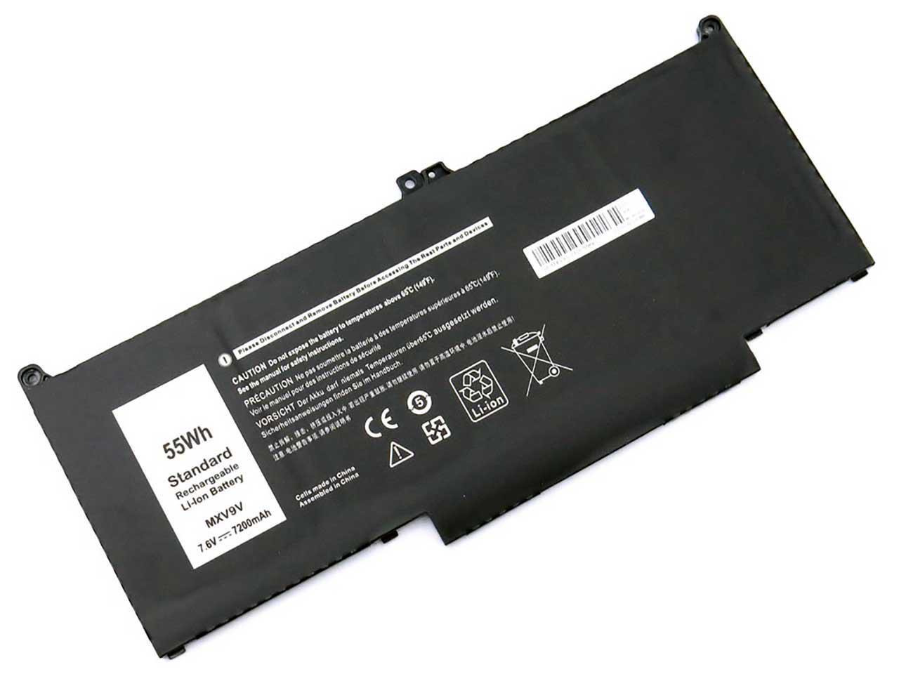Аккумулятор для ноутбука Dell Latitude 5300 2в1 7200 mAh 76V 55 Wh