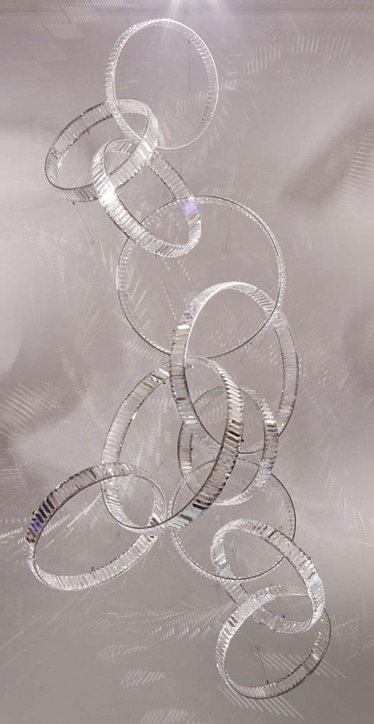 Тросовая серия подвесных люстр Circle Chrome Crystal (059989/600 cr)