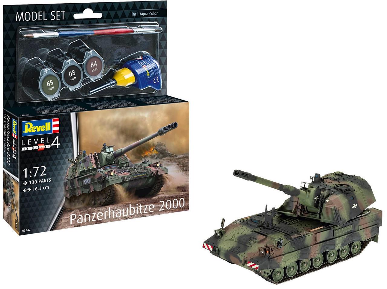 Сборная модель Revell набор САУ Panzerhaubitze 2000 уровень 4 масштаб 1:72 (RVL-63347)