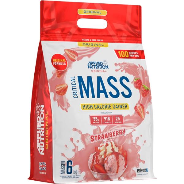 Гейнер Applied Nutrition Original Critical Mass Клубника 6000 г 25 порций (000021819)