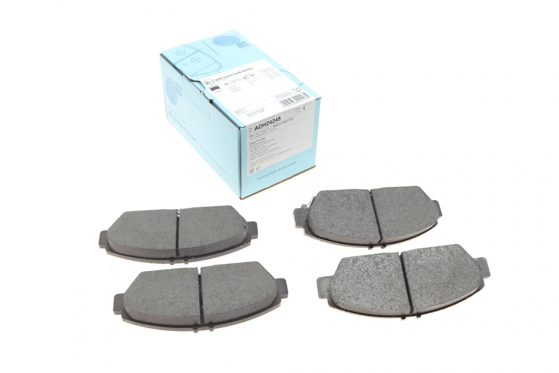 Колодки гальмівні передні BLUE PRINT Honda Accord V 92-98/Prelude III/IV/V 86-01/Rover 600 93-00 (ADH24248 BLUE PRINT)
