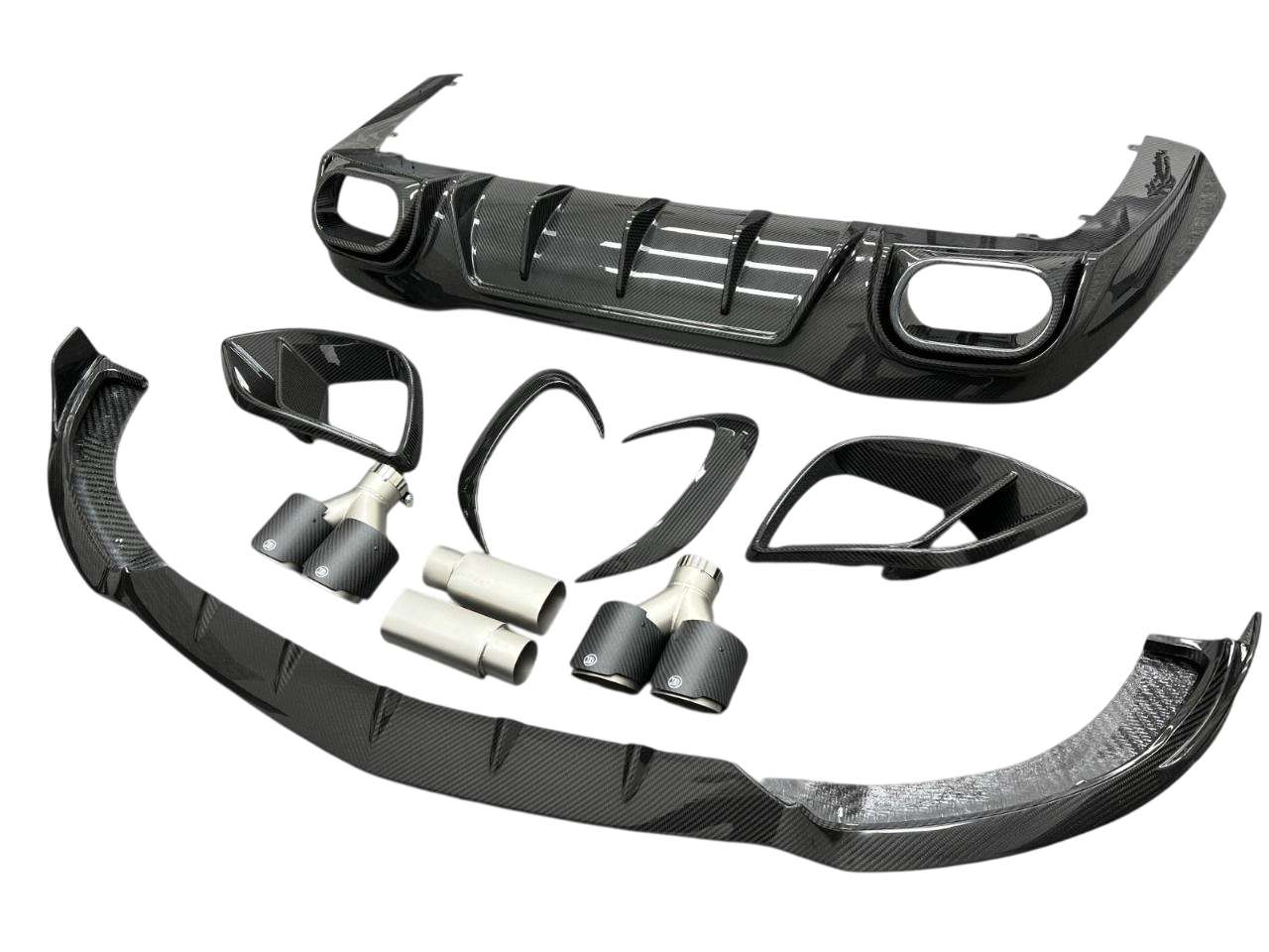 Комплект обвесов GBT BRB Carbon V2 для GT53 2018-2022 для Mercedes AMG GT 4 X290 2018- гг. натуральный карбон под покраску (152701)