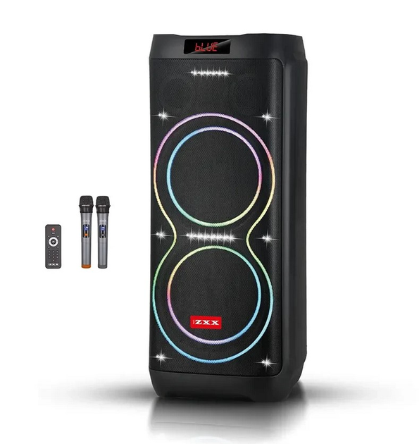 Портативная колонка ZXX-5560 Bluetooth 100 Вт аккумуляторная с 2 микрофонами и пультом (ML-04814)