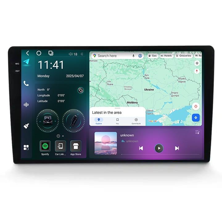 Автомагнітола серії Mekede M7 2K Plus 10" 6/128 (10" 2K Qled 8core 7870 6/128 4G CarPlay/Android Auto)