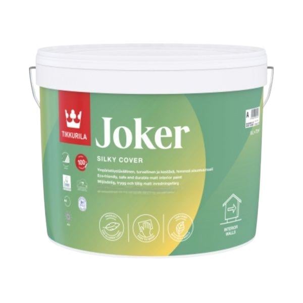 Краска TIKKURILA Joker матовая для внутренних работ База А без запаха включая детские комнаты 2,7 л Белый (1819357881)