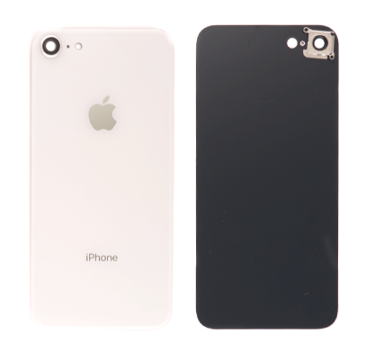 Стекло корпуса iPhone 8 со стеклом камеры Silver (P379)