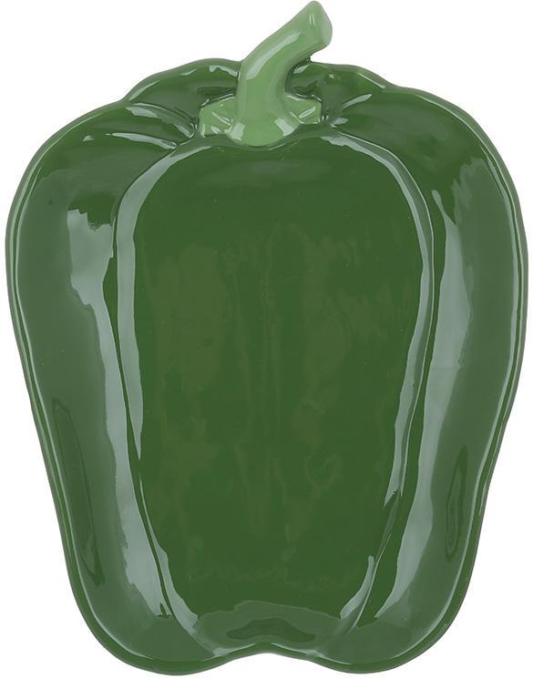 Тарелки керамические Pepper 2шт. 28х22 см Зеленый - фото 1 Тарелки керамические Pepper 2шт. 28х22 см Зеленый - фото 1