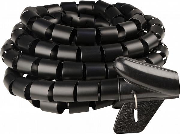 Органайзер гибкий с клипсой АСКО-УКРЕМ WCT-28 ø28 мм для кабеля 3 м Черный (A0150070022)