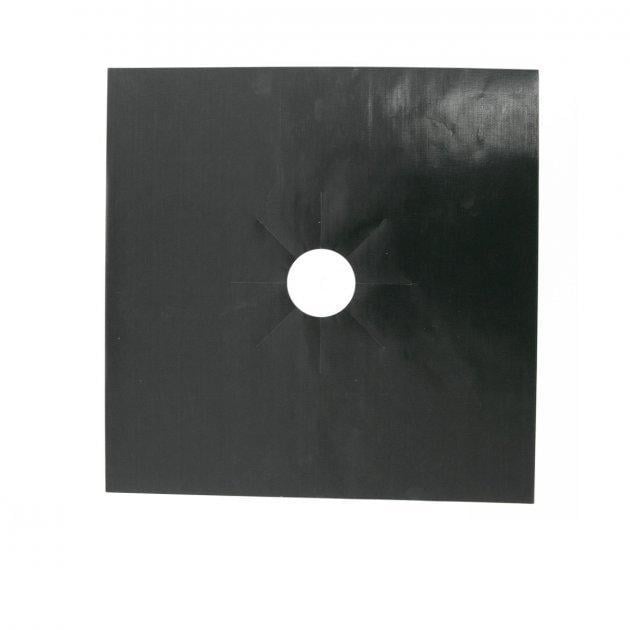 Антипригарный коврик для плиты Stovetop Protectors 27х27 см стекловолокно Черный (KA 1031)