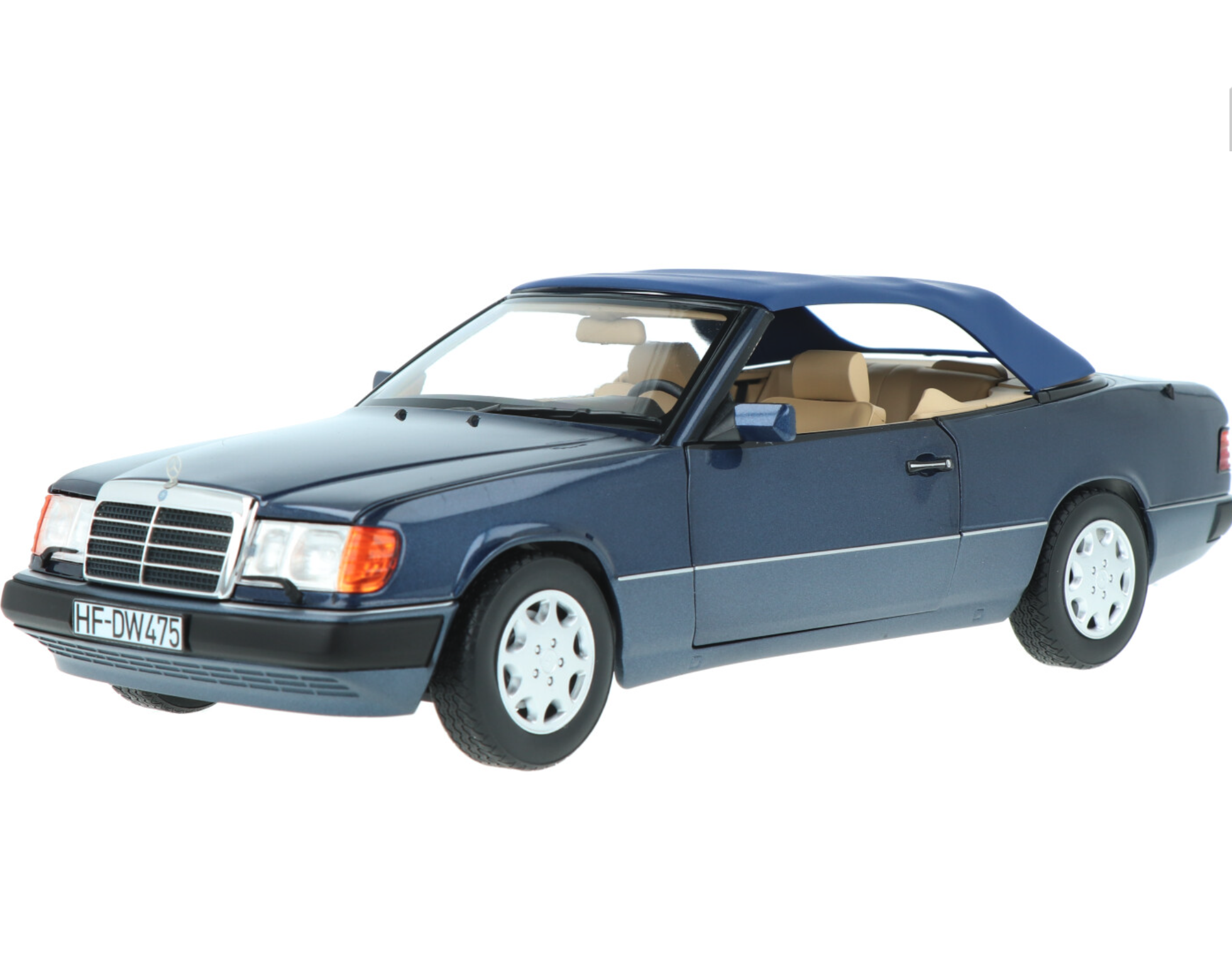 Модель автомобіля Norev 1:18 Mercedes-Benz 300 CE-24 Cabriolet A124 1991 Blue Metallic (183879)