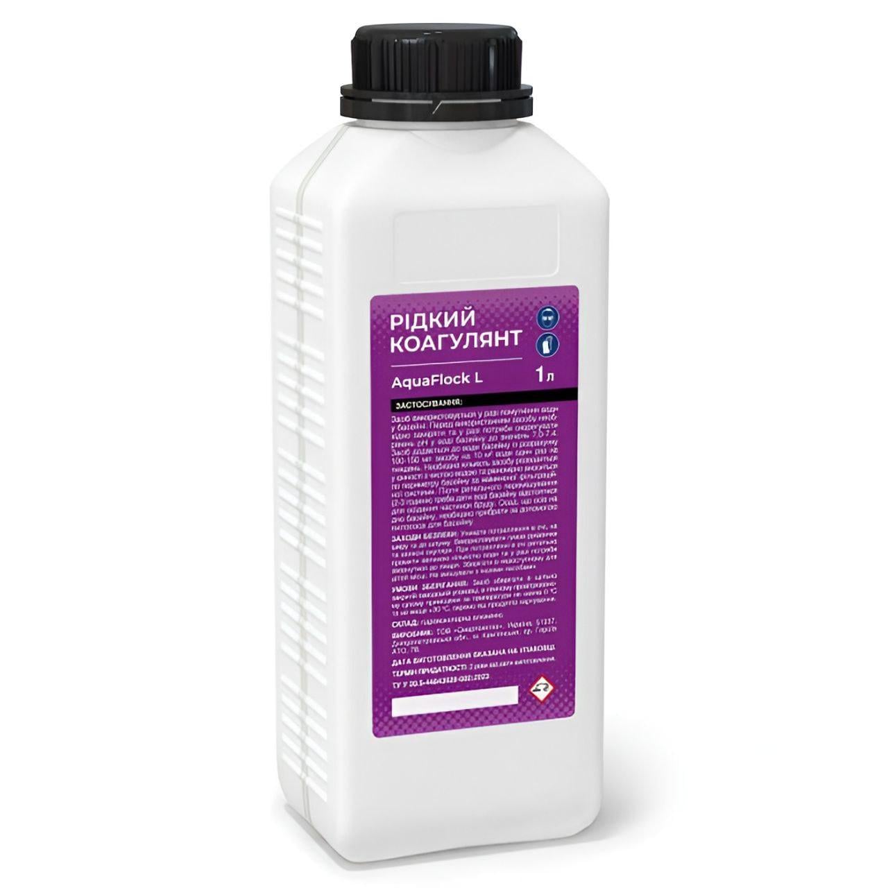 Средство для очистки и освещения воды Poolman AquaFlock L A50127 1 л жидкий коагулянт (33803308)