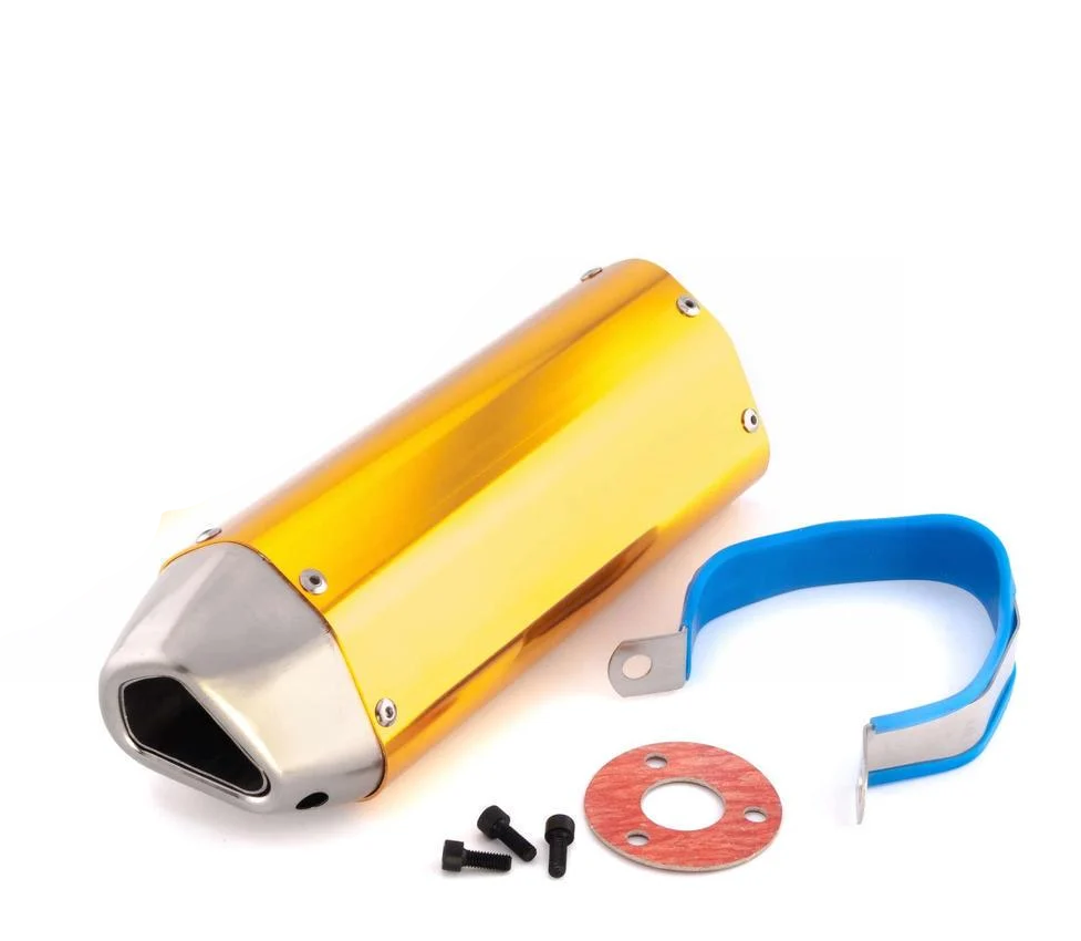 Глушник тюнінг 118 Три-овал 370х105 мм Помаранчевий прямоток (2262529089)