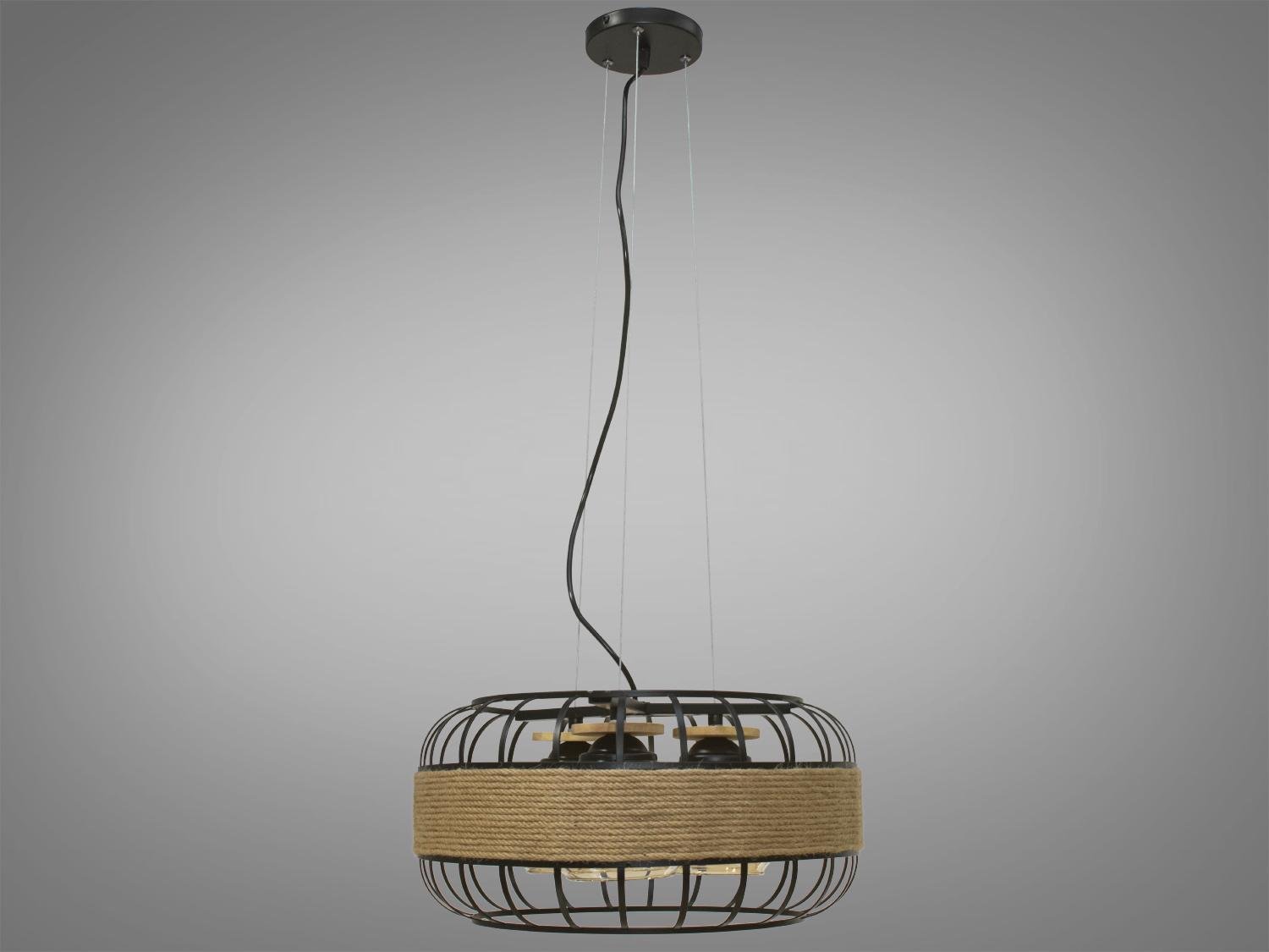 Люстра лофт Arte Lamp A9909-3BK E27 3 40 Вт (12892151)