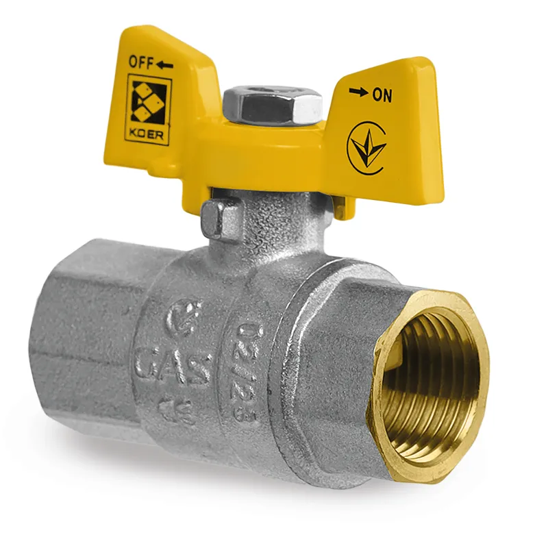 Кран шаровой KOER KG.207 1/2" FF ГГМ газ (KR4958)