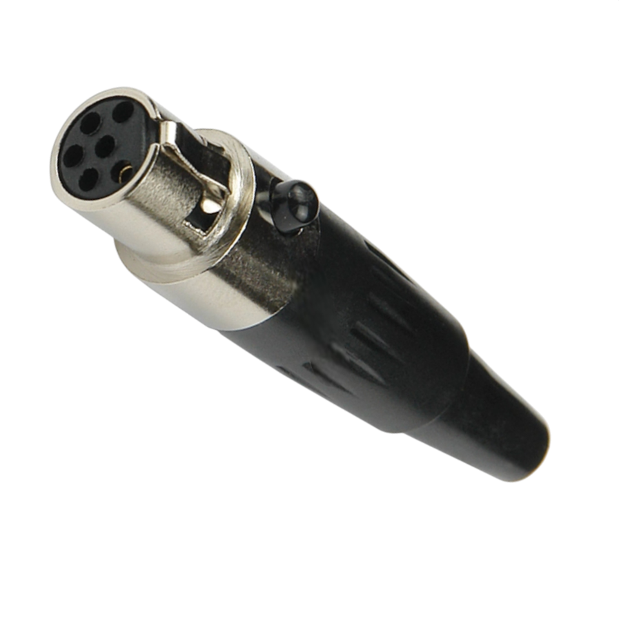 Кабельный разъем профессиональный Moco SA101-6P Mini XLR для аудиосоединения гнездо на 6 контактов металл 1 шт. (000049381_1)