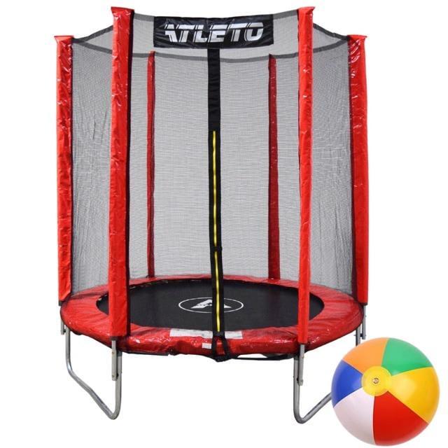 Батут детский с сеткой Atleto с мячом 183 см (2527885541) Батут детский с сеткой Atleto с мячом 183 см (2527885541)