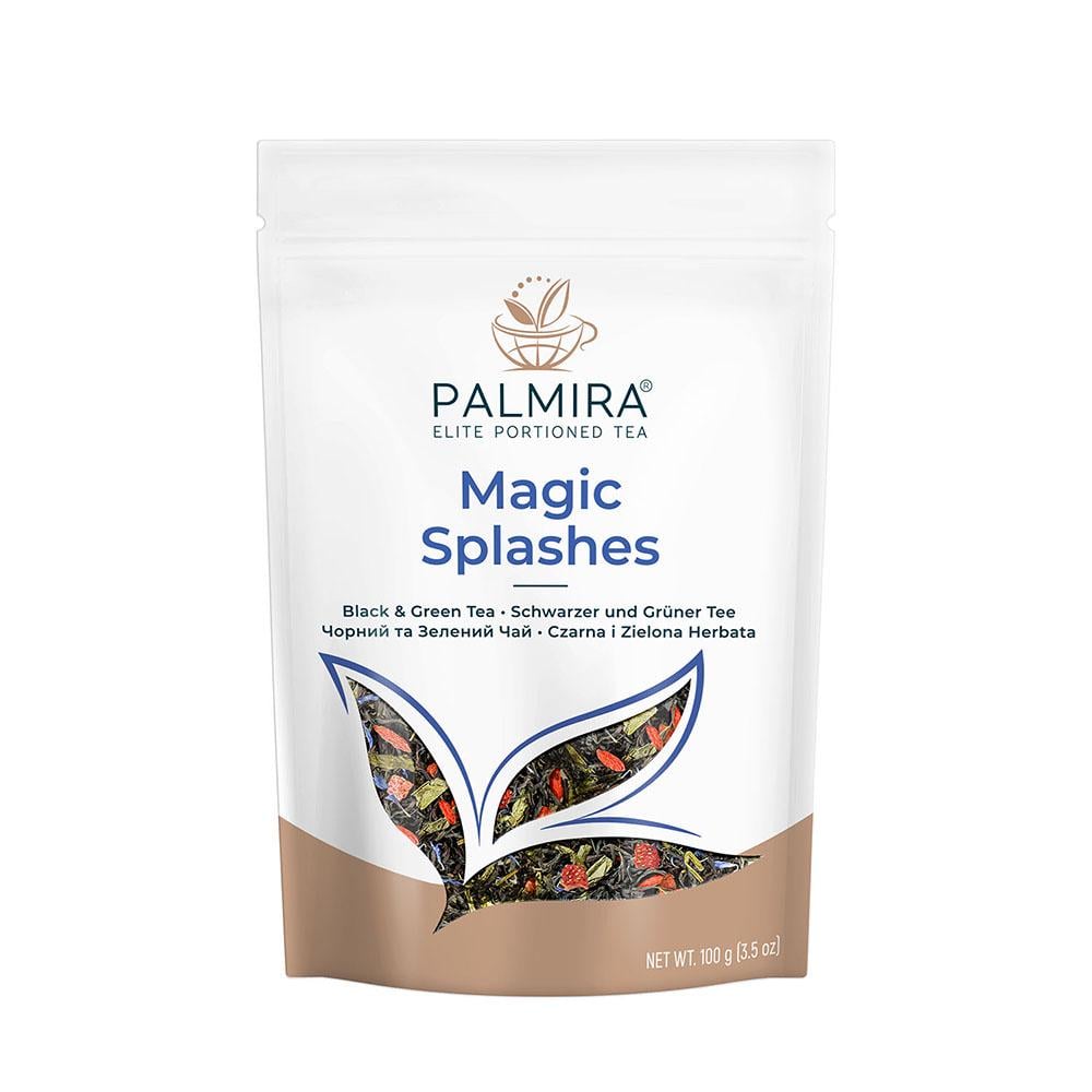 Чай черный и зеленый рассыпной Palmira Брызги шампанского 100 г