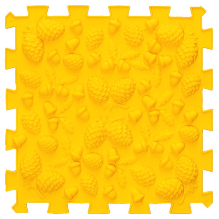 Розвиваючий килимок масажний Пазл Жолуді 1 елемент Жовтий (SH001212)